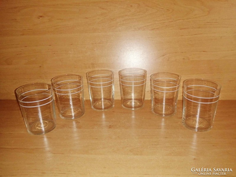 Antique thin glass glass set - 6 pieces in one (1/k)