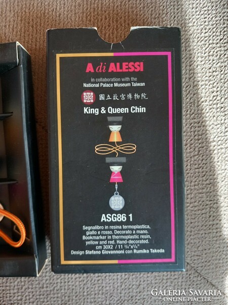 ALESSI King & Queen figurális könyvjelző.Új!!!