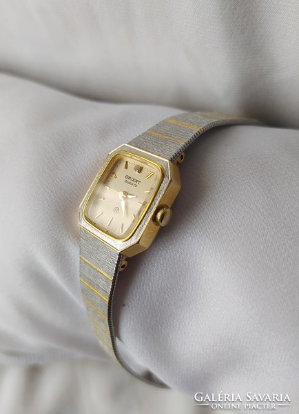 Wonderful vintage oriental jewelry watch (palladium + gold plating)