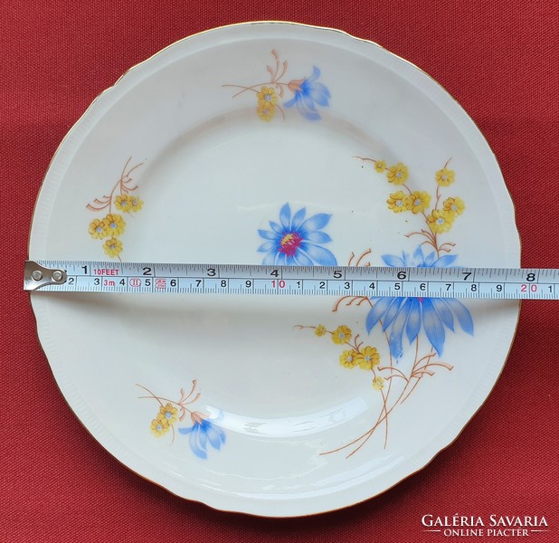 Bavaria German porcelain small plate cake plate with floral pattern with golden edge