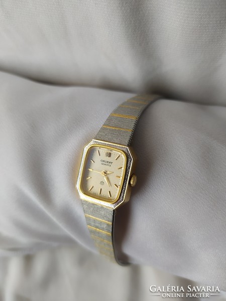 Wonderful vintage oriental jewelry watch (palladium + gold plating)