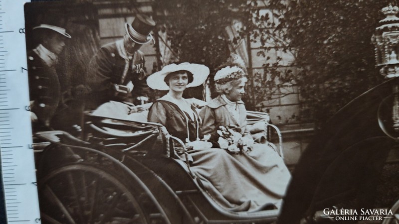 Approx. 1916 Munich kuk. Apostolic Royal Highness zita crowned last Hungarian queen + courtesan