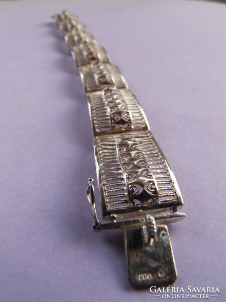 Filigree silver bracelet (230129)