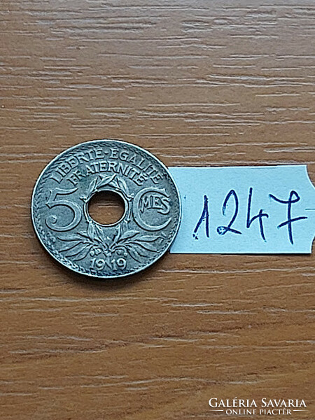 France 5 centimeter 1919 copper-nickel 1247