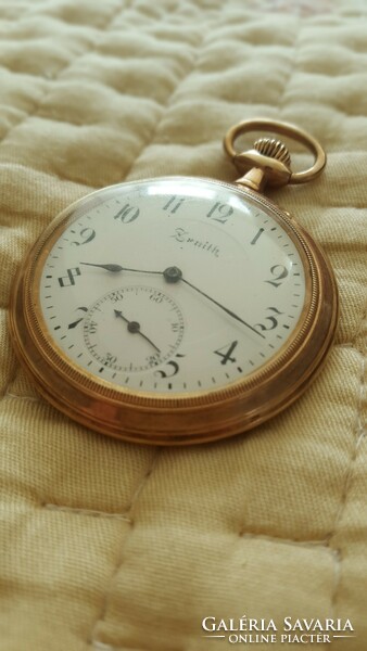 Antique zenith gold pocket watch 14k