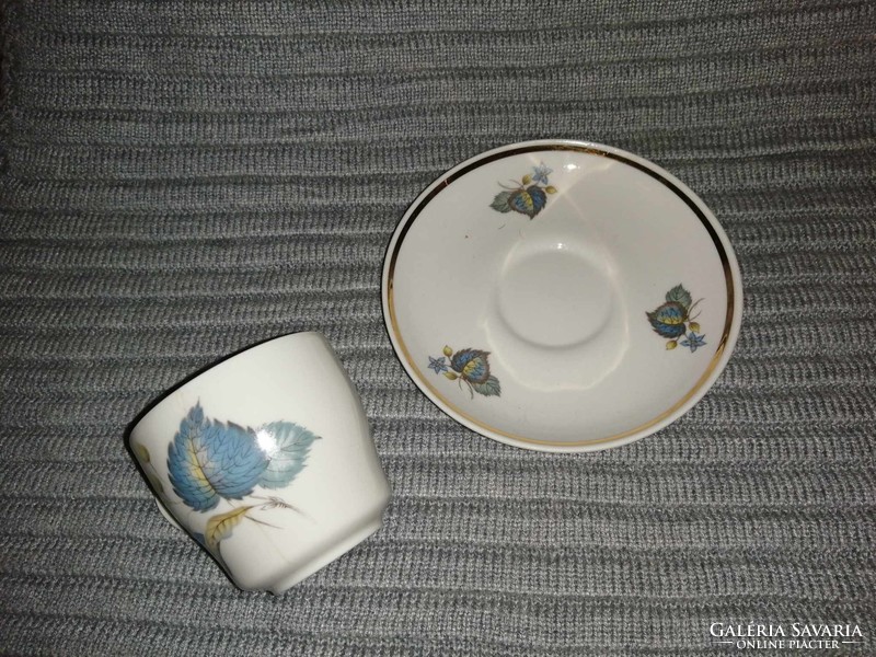 Russian porcelain coffee cup with bottom (a5)
