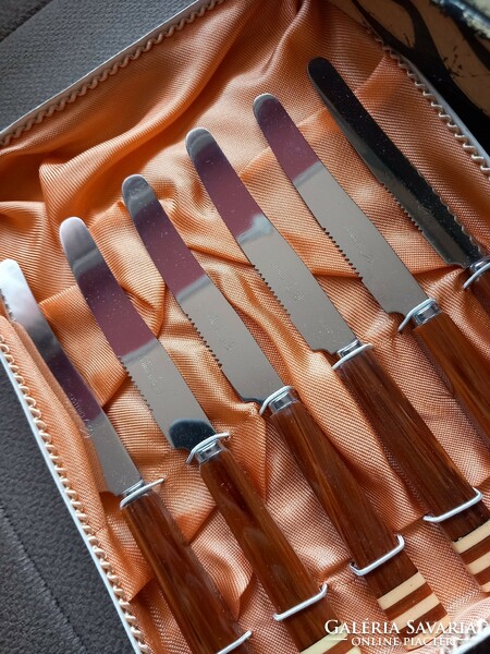Retro sss solingen stainless vinyl handle fruit knife knife set good condition