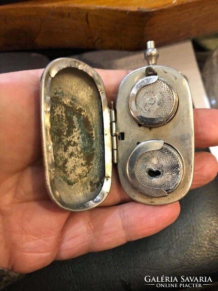 Antique silver change holder, 8 cm rarity.Xix. Century.
