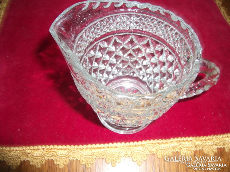 Wonderful little crystal for small jug / cream, for milk, not used