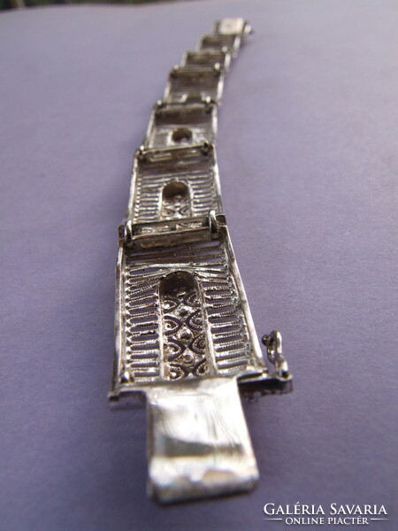 Filigree silver bracelet (230129)