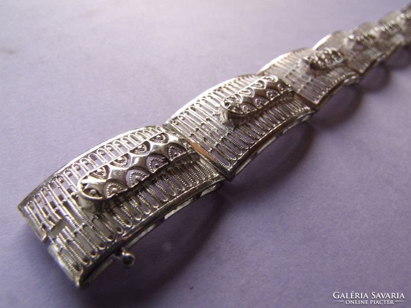 Filigree silver bracelet (230129)
