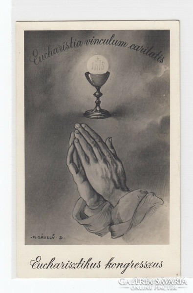 Eucharistia - Vinculum - Caritatis képeslap 1938 (postatiszta)