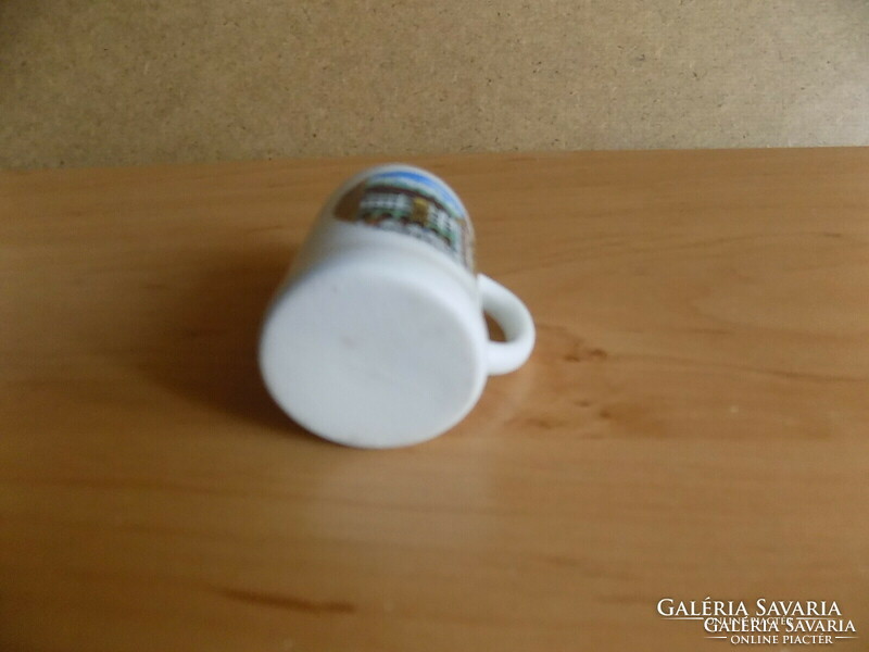 Austria innsbruck commemorative small porcelain jug with gold rim 5.5 cm (2p)