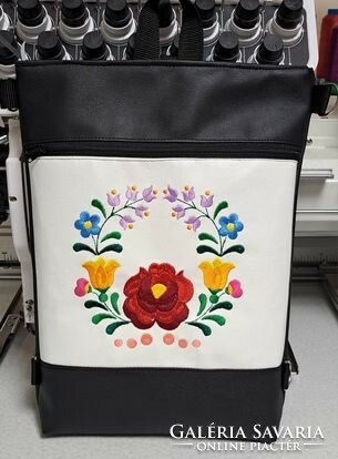 Embroidered backpack