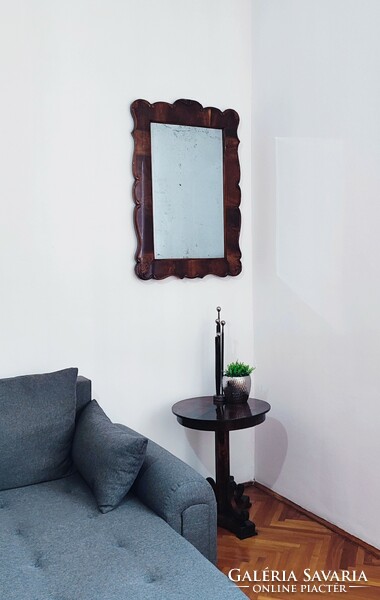 Refurbished walnut svartnis mirror frame