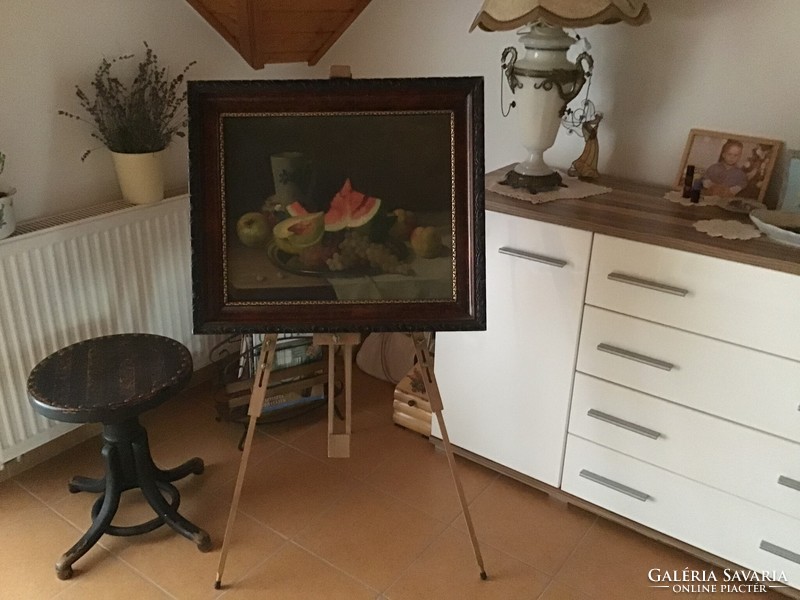 Sándor Nándory: still life, oil on canvas, marked, framed