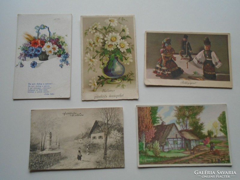D200923 - 5 postcards 1913-1960