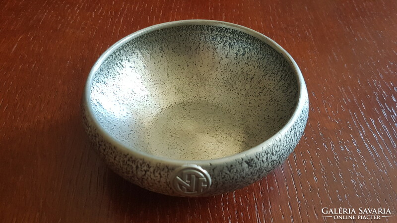 Eik norway herdet tinn - pewter bowl, bowl, dish, offering - with date marking