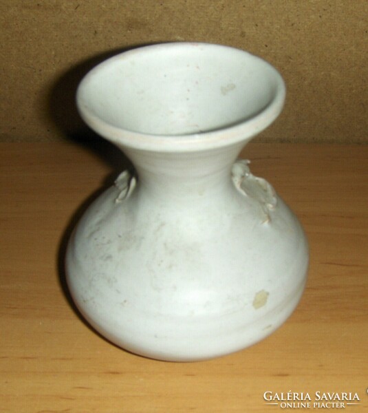 Pink ceramic vase, 11cm high (12)