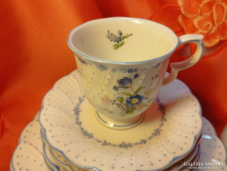 Nikko, minőségi japán porcelán kávés készlet 6 személyes