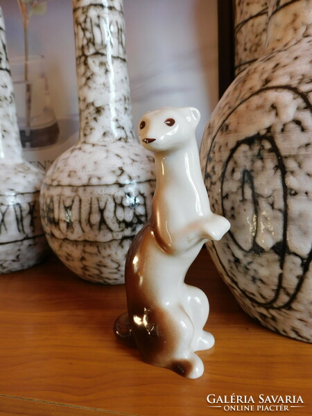 Polonne porcelain weasel from the Soviet era - 15 cm