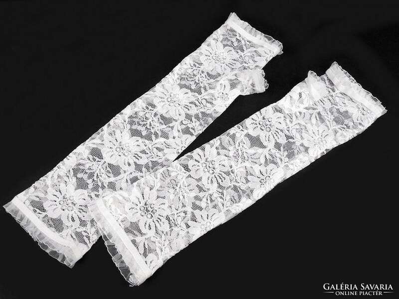 Wedding kty15 - 36cm snow-white bridal lace gloves