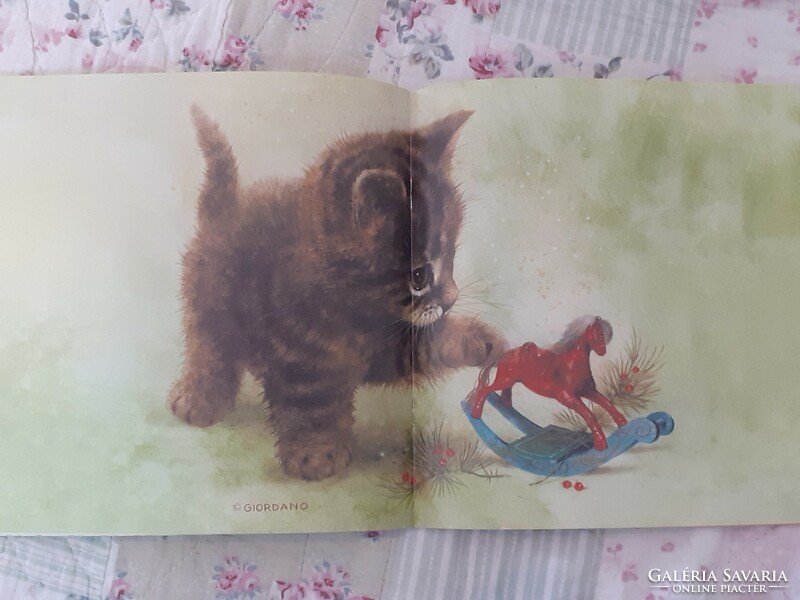 Giordano happy little animals - poster with attachment in perfect new condition