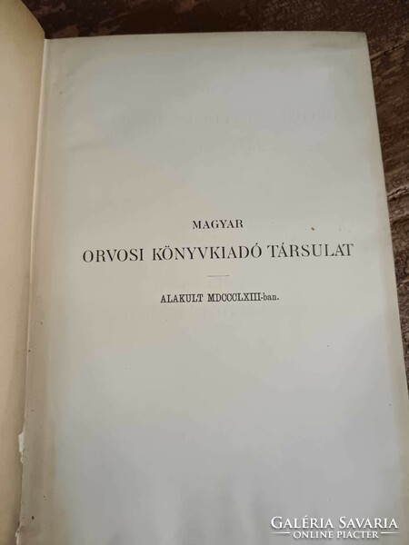 Semmelweis összegyűjtött munkái, könyv enyhe kötés sérülésekkel, Dr. Győry Tibor 1906-os kiadás