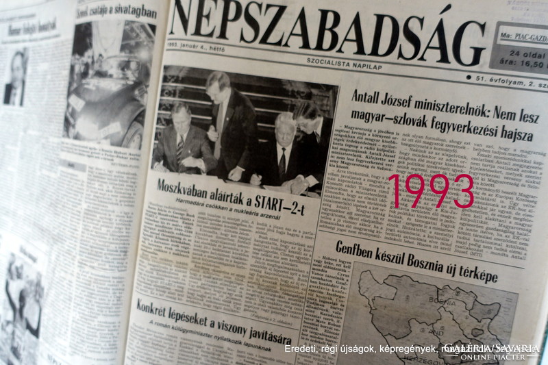 31. SZÜLETÉSNAPRA !?  / 1993 január 9  /  Népszabadság   /  Újság - Magyar / Napilap. Ssz.:  26624