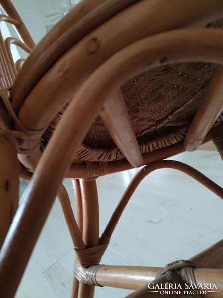 Bamboo, wicker chair - in a colonial atmosphere