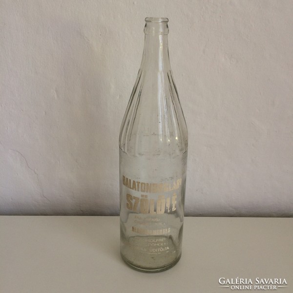 Balatonboglár grape juice bottle - retro soda bottle