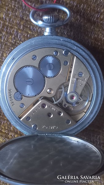 Omega silver pocket watch