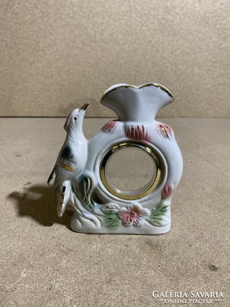 Porcelain photo holder, ring holder statue, 13 x 15 cm. 2249B