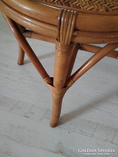 Bambusz,fonott szék - gyarmati hangulatban