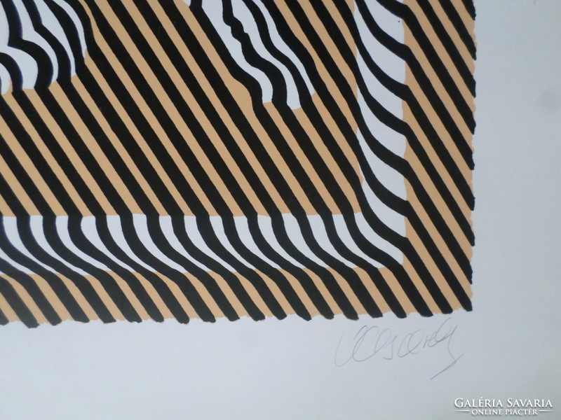 Victor Vasarely: Zebra (szitanyomat)