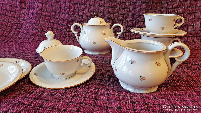 3 Pcs. Coffee cup. Pieces of Epiag royal, Czechoslovak porcelain, coffee set.