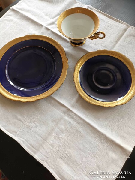 Ilmenau echt colbalt tea set.