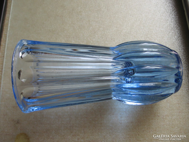 Retro art deco kék hóvirágos ,  ibolyás váza