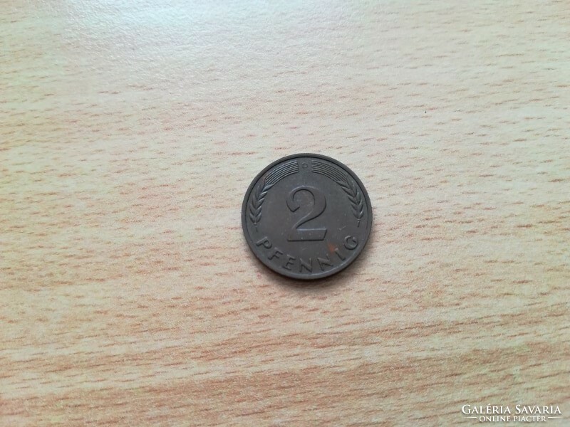 Germany 2 pfennig 1961 d