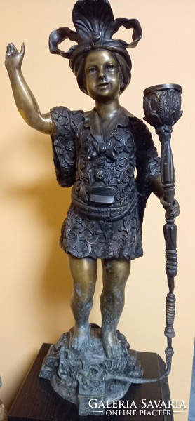68cm-és gyönyörű bronz szobor
