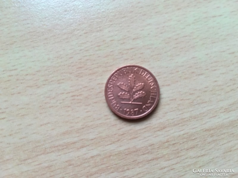 Németország 1 Pfennig 1987 J