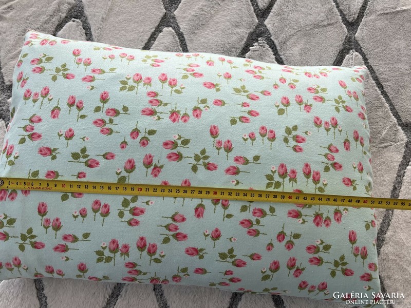 Pink soft cotton pillow as a decorative spring pillow or for everyday use