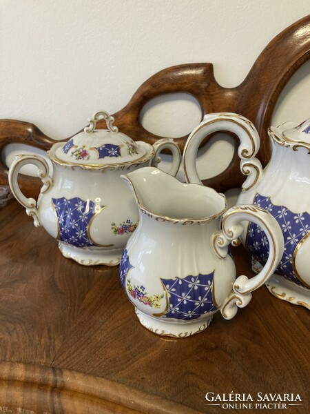 Zsolnay porcelain 6 pcs. Tea set, marie antoinette