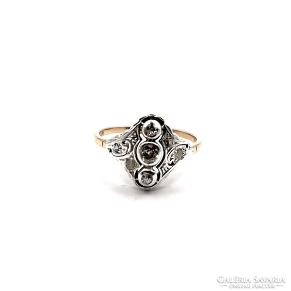 4516. Art Deco Gyűrű Gyémántokkal