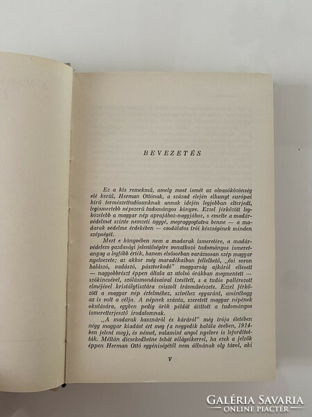 Herman Ottó A madarak hasznáról és káráról 1960 Gondolat Kiadó