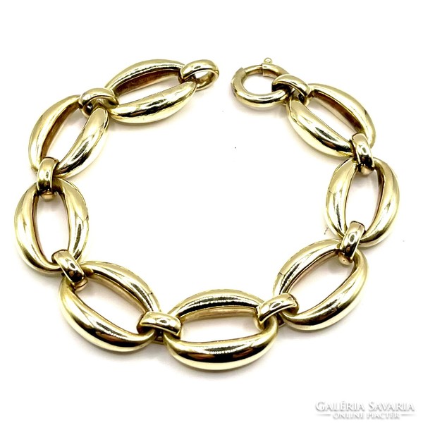 4846. Art deco gold bracelet