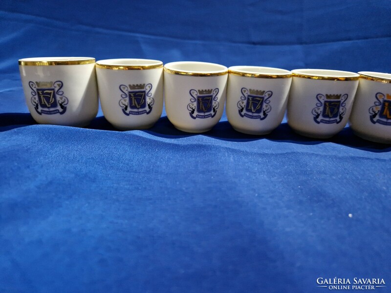 Hollóháza porcelain cups 8 pcs