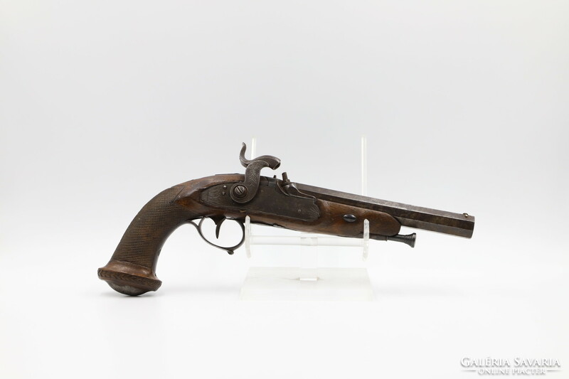 19th century Belgian bolt action pistol