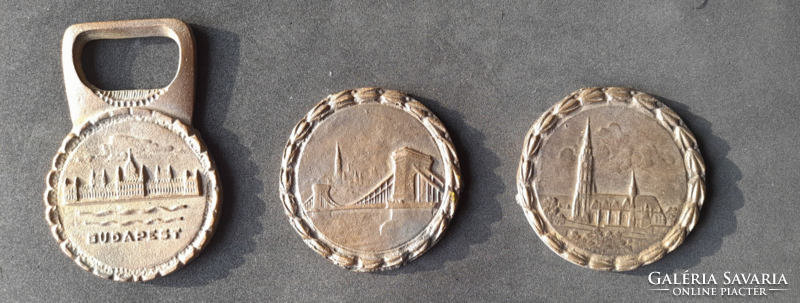 Budapest bronze commemorative coins are sold together or separately