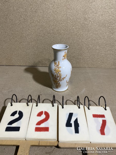 Hollóháza porcelain vase, height 24 x 13 cm, perfect piece.2247